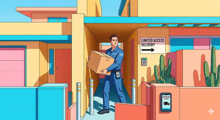 Limited access delivery: constrained sites and extra driver time on LTL stops